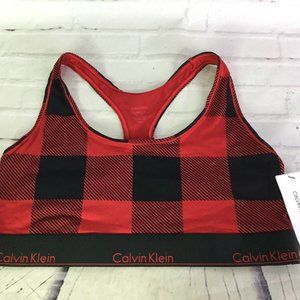 calvin klein buffalo plaid bra